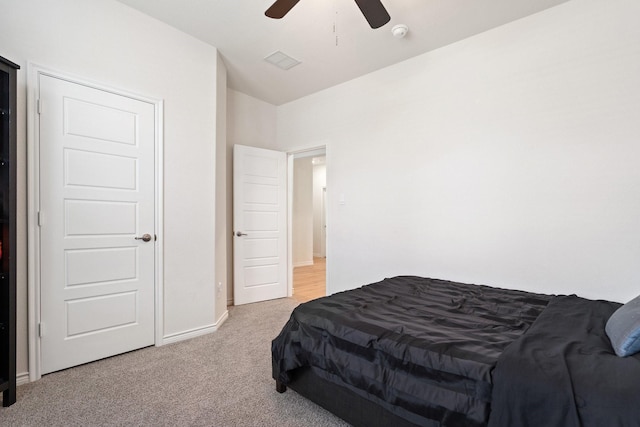 3934 Faulkner Ave, Celina, TX 76227 - bedroom featuring light colored carpet, a ceiling fan, and baseboards
