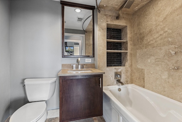 6211 W NW Unit 701, Dallas, TX 75225 - full bathroom featuring toilet and vanity