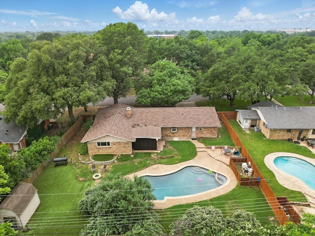 4816 Reynolds Rd, North Richland Hills, TX 76180 - view of swimming pool featuring a patio