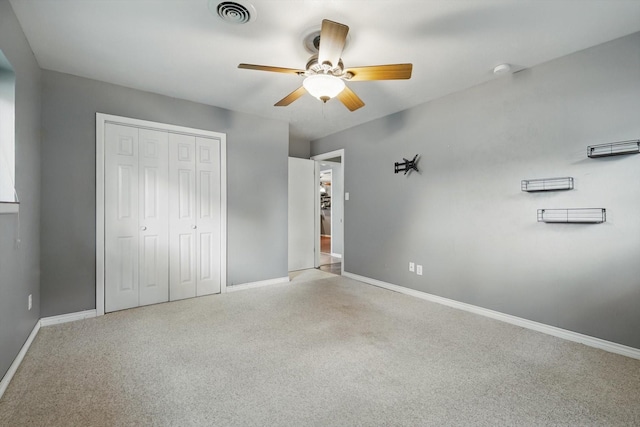 4816 Reynolds Rd, North Richland Hills, TX 76180 - unfurnished bedroom with baseboards, carpet, a closet, and a ceiling fan