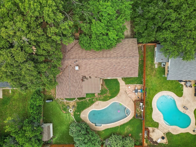 4816 Reynolds Rd, North Richland Hills, TX 76180 - bird's eye view of a pool
