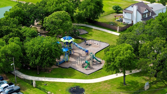 711 Pearl Cv, Oak Point, TX 75068 - bird's eye view of a tree filled landscape