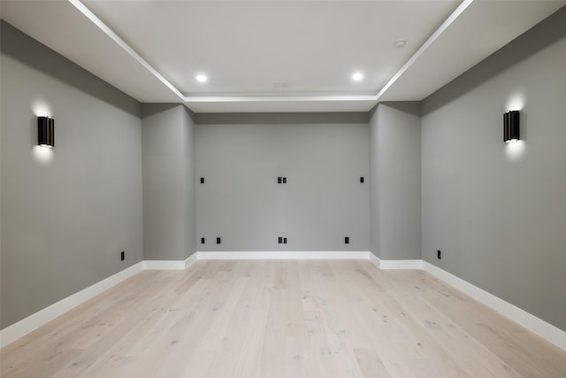 4326 Merrell Rd, Dallas, TX 75229 - laundry room with light wood finished floors, baseboards, and recessed lighting