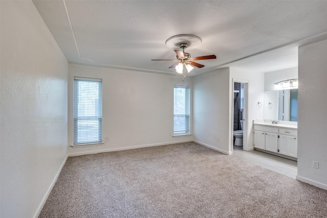 4228 Longleaf Ln, Fort Worth, TX 76137 - unfurnished bedroom featuring light carpet, multiple windows, baseboards, and a sink