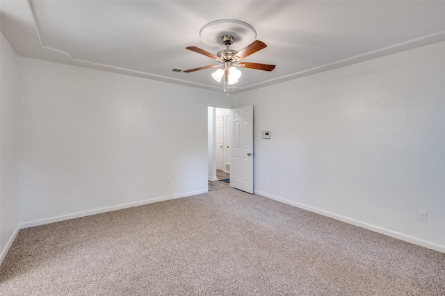 4228 Longleaf Ln, Fort Worth, TX 76137 - spare room with carpet, ceiling fan, and baseboards