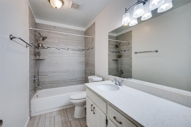 4228 Longleaf Ln, Fort Worth, TX 76137 - full bath featuring toilet, vanity, and tub / shower combination
