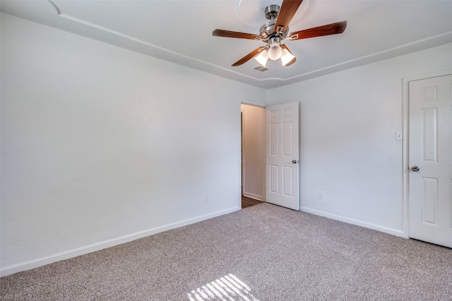 4228 Longleaf Ln, Fort Worth, TX 76137 - spare room with a ceiling fan, carpet, and baseboards