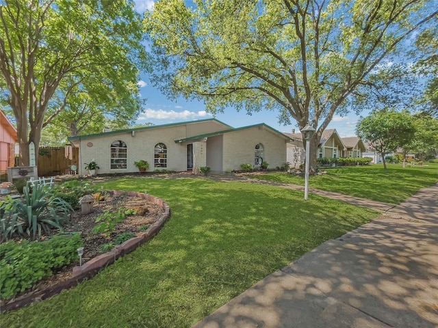 view of front of property with brick siding