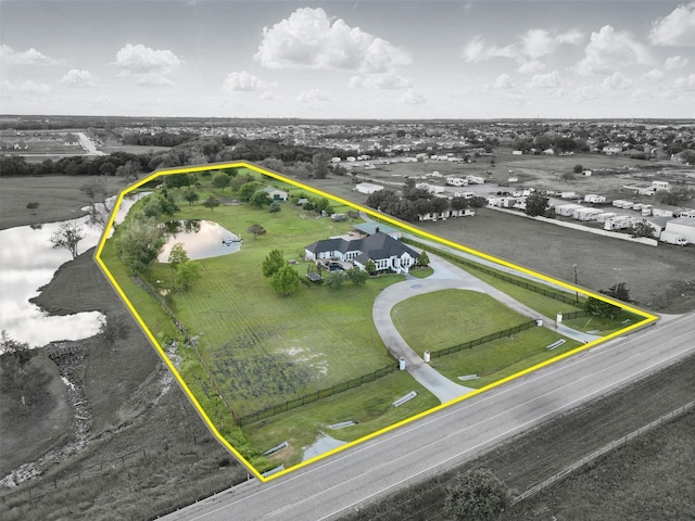 3320 S Fm 548, Royse City, TX 75189 - aerial view of property and surrounding area featuring property boundaries highlighted