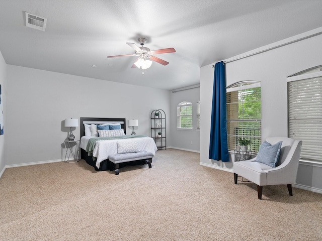8821 Whitehead St, Mckinney, TX 75070 - carpeted bedroom with baseboards and ceiling fan