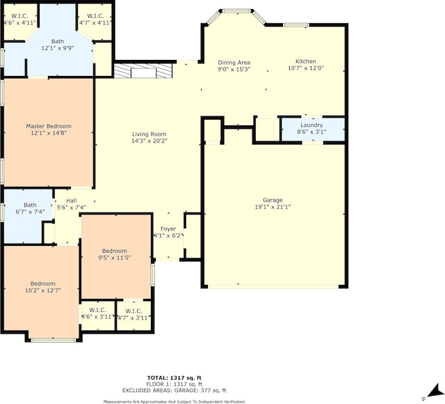 4627 Lexington St, Bellmead, TX 76705 - floor plan / room layout