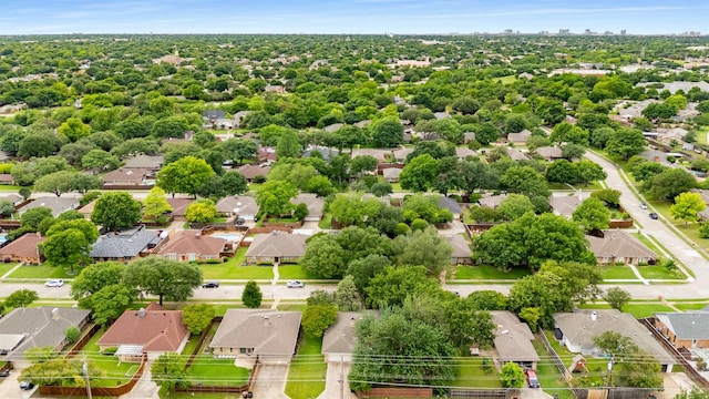 aerial perspective of suburban area