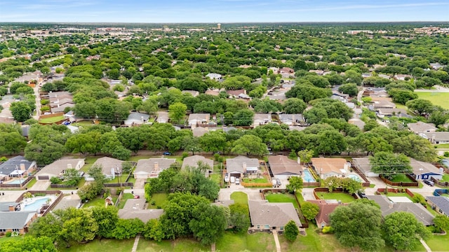 aerial view of residential area
