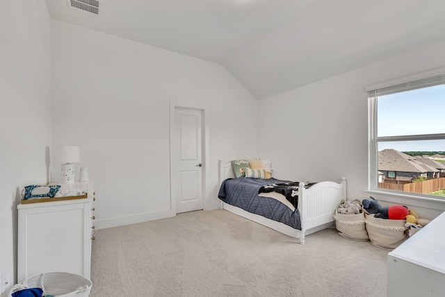 601 Wilderness Point Ln, Anna, TX 75409 - bedroom with lofted ceiling and carpet flooring
