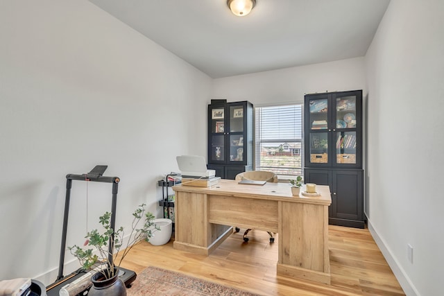 601 Wilderness Point Ln, Anna, TX 75409 - office area featuring light wood-type flooring and baseboards