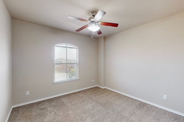 13013 Palancar Dr, Fort Worth, TX 76244 - carpeted spare room featuring a ceiling fan and baseboards
