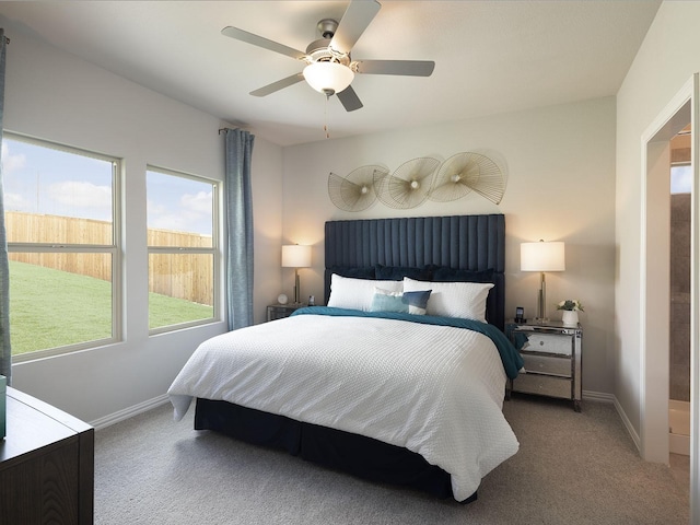 514 Willet Dr, Mckinney, TX 75069 - bedroom featuring carpet floors, baseboards, and a ceiling fan