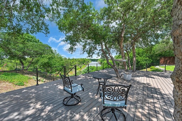 8416 Spicewood Springs Rd, Waco, TX 76633 - view of wooden terrace