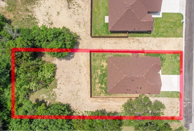 1435 Vine St, Weatherford, TX 76086 - view of subject property with property parcel outlined