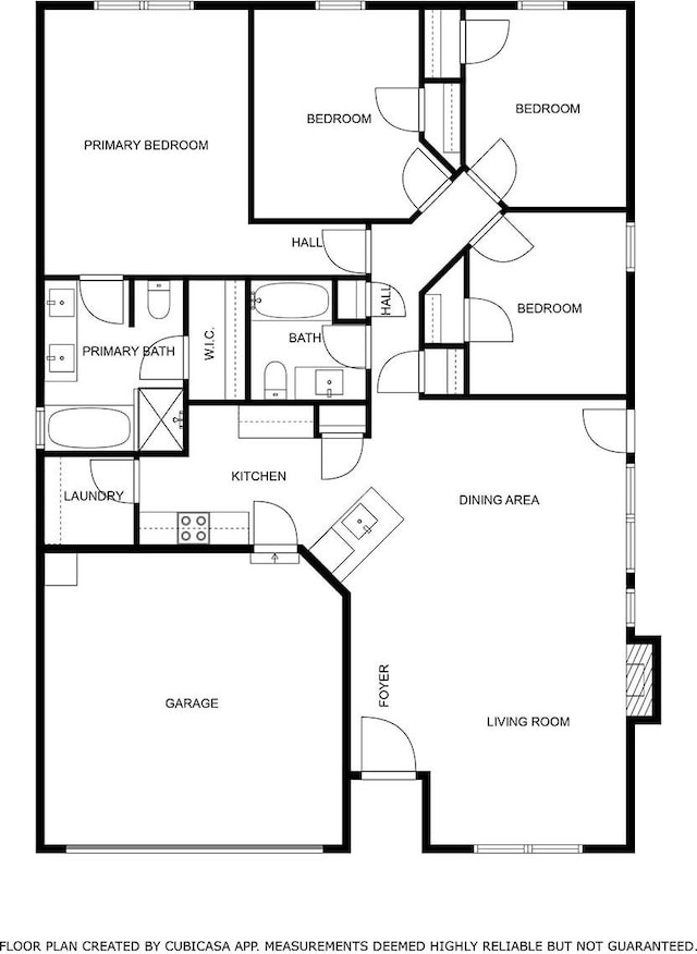 1435 Vine St, Weatherford, TX 76086 - view of home floor plan