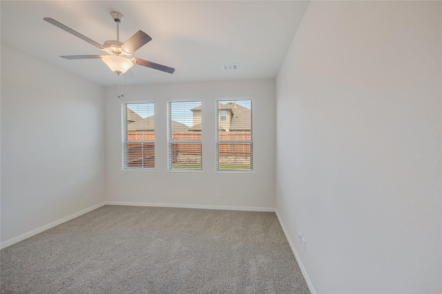 4118 Beale St, Heartland, TX 75114 - spare room with carpet flooring, baseboards, and a ceiling fan