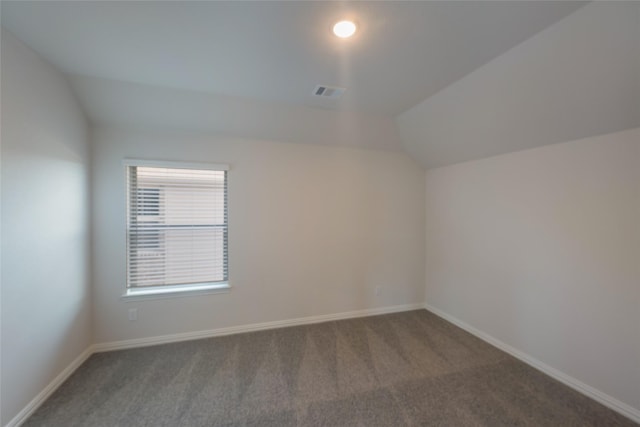 4118 Beale St, Heartland, TX 75114 - additional living space featuring vaulted ceiling, carpet flooring, and baseboards