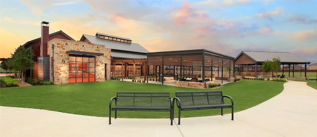 4118 Beale St, Heartland, TX 75114 - view of home's community with a yard and a gazebo