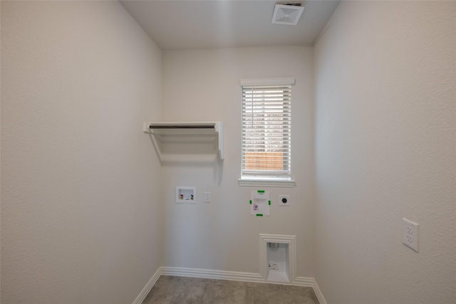 4118 Beale St, Heartland, TX 75114 - clothes washing area with electric dryer hookup, washer hookup, and baseboards