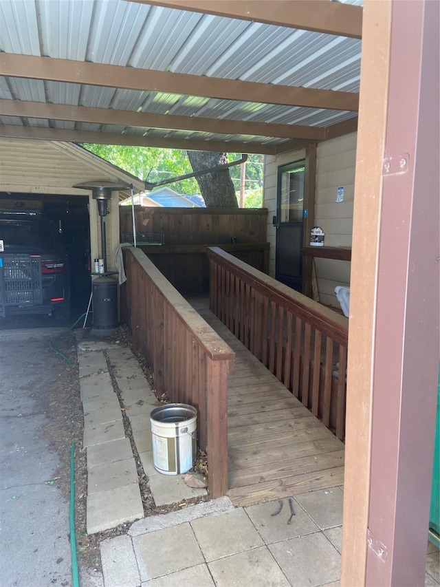 1106 Payne, Olney, TX 76374 - view of wooden terrace