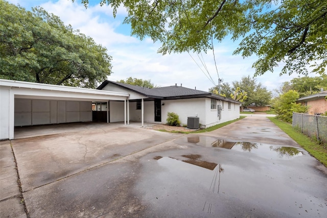 4900 S Drive, Fort Worth, TX 76132 - ranch-style house featuring central AC, concrete driveway, and stucco siding