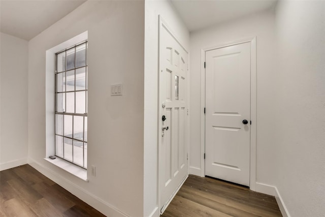 4900 S Drive, Fort Worth, TX 76132 - entryway featuring dark wood-type flooring and baseboards