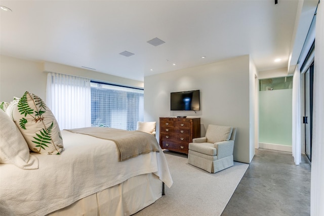 4335 Travis St, Dallas, TX 75205 - bedroom with concrete floors