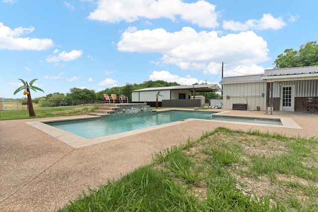 11240 County Road 102, Grandview, TX 76050 - view of pool with a patio area and a jacuzzi