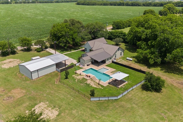 11240 County Road 102, Grandview, TX 76050 - aerial view of sparsely populated area featuring a pool area