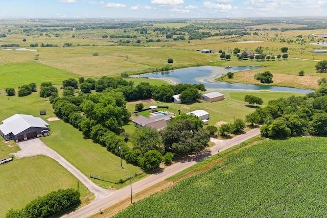 11240 County Road 102, Grandview, TX 76050 - overview of rural landscape with a large body of water