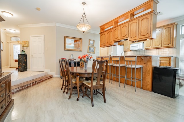 120 Saint Francis Ln, Mabank, TX 75156 - dining area featuring ornamental molding and baseboards