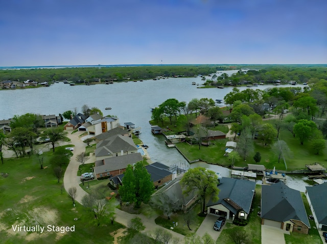 120 Saint Francis Ln, Mabank, TX 75156 - aerial overview of property's location with a large body of water and nearby suburban area