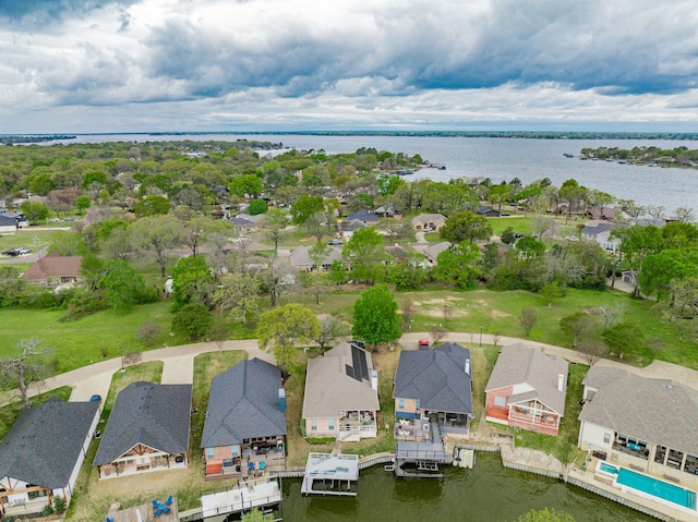 120 Saint Francis Ln, Mabank, TX 75156 - aerial perspective of suburban area with a large body of water