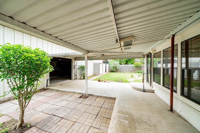 2302 13th, Brownwood, TX 76801 - view of patio / terrace with a fenced backyard and an outdoor structure