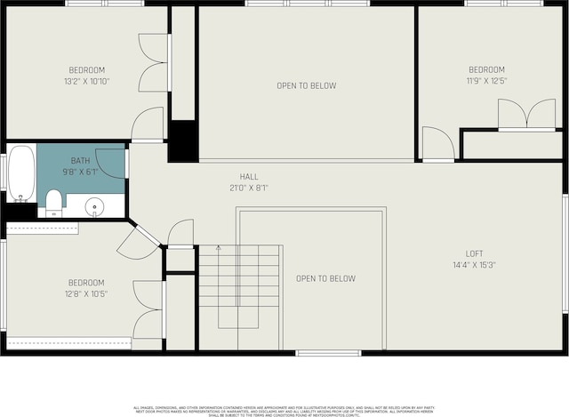 6204 Pennsylvania Ave, Arlington, TX 76017 - view of property floor plan