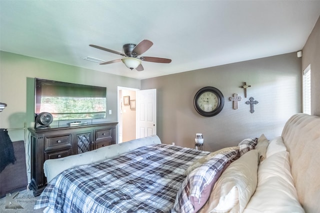 1626 Morrow Ln, Abilene, TX 79601 - bedroom with ceiling fan and carpet