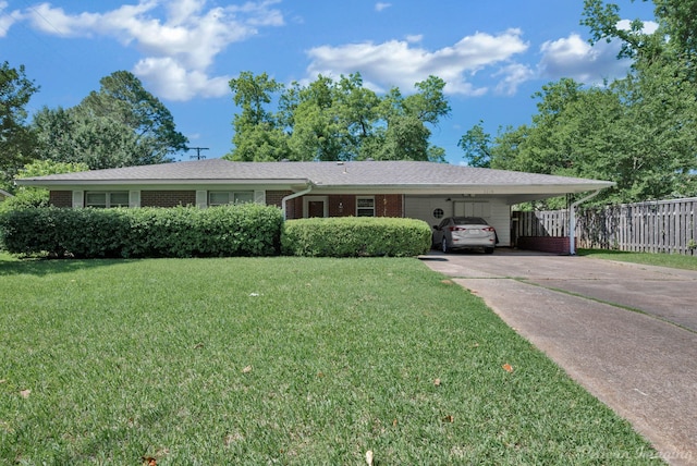 3315 Surrey Rd, Shreveport, LA 71105 - ranch-style home featuring driveway, an attached carport, and brick siding