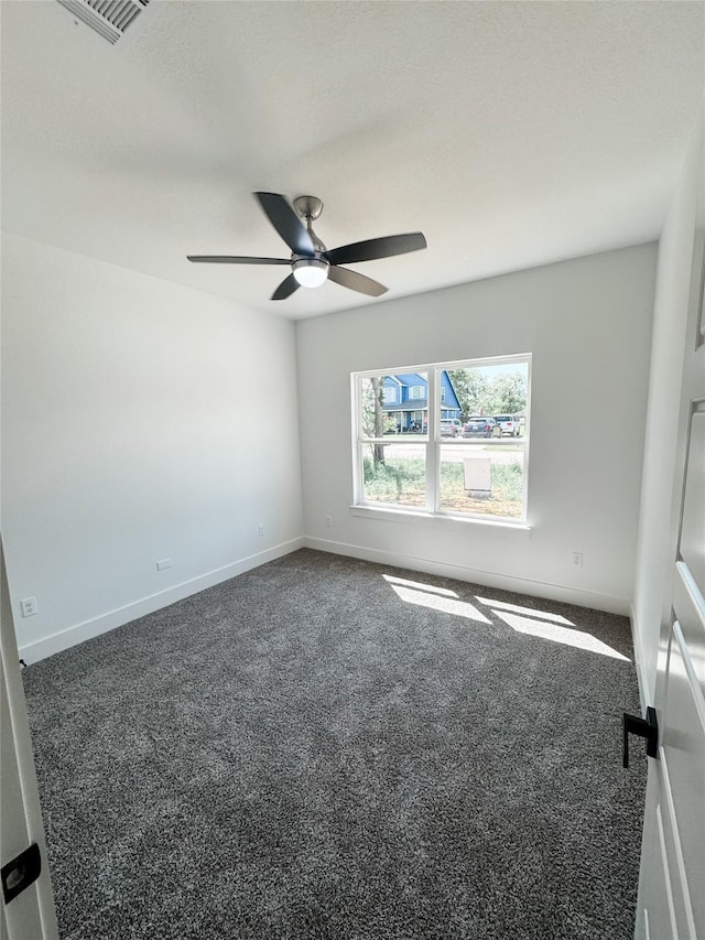 211 N 4th St, Grandview, TX 76050 - carpeted empty room with a ceiling fan and baseboards