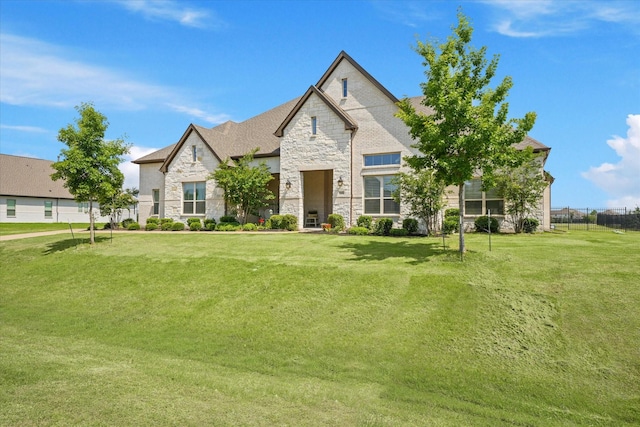 2101 Narrow Rd, Lucas, TX 75002 - french country home featuring stone siding