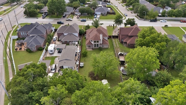 aerial overview of property's location with nearby suburban area