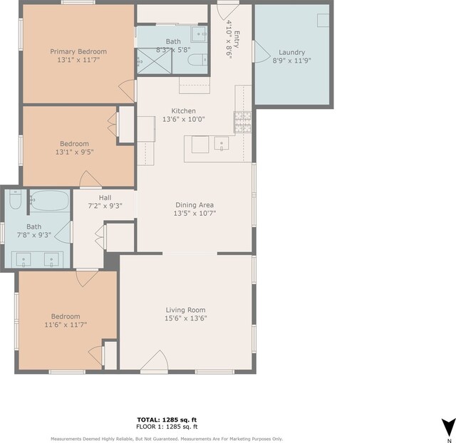 1217 Hawthorne Ave, Fort Worth, TX 76110 - floor plan / room layout
