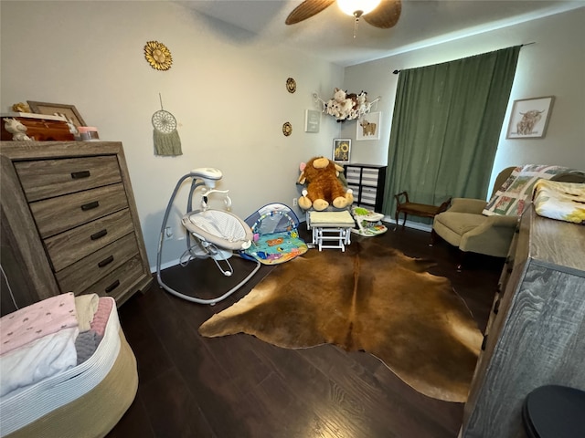 1400 Royal Ln, Cisco, TX 76437 - bedroom with ceiling fan