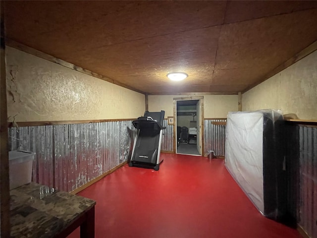 190 Fcr 192, Streetman, TX 75859 - basement featuring a textured wall