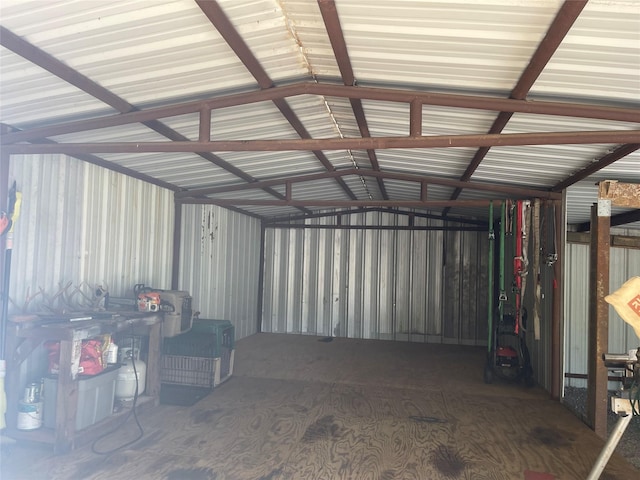 190 Fcr 192, Streetman, TX 75859 - garage with metal wall