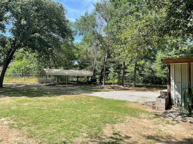 190 Fcr 192, Streetman, TX 75859 - view of yard with a detached carport